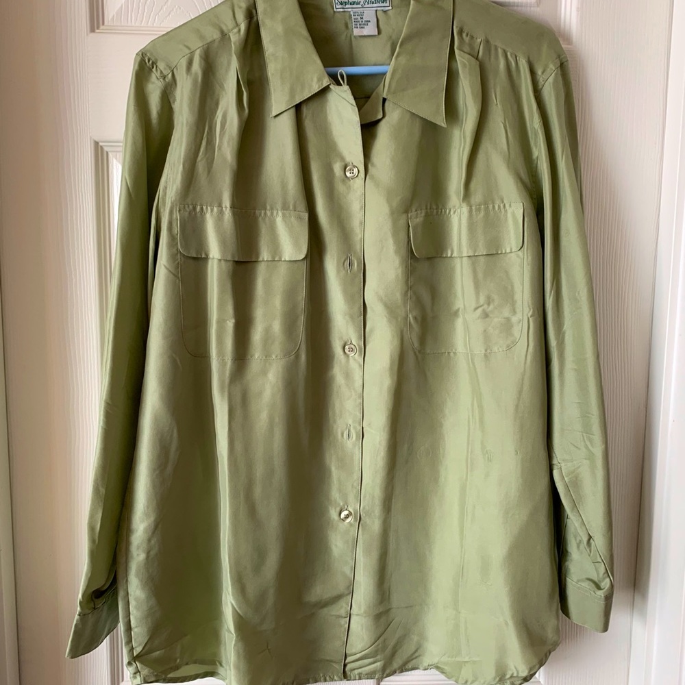100% silk blouse
